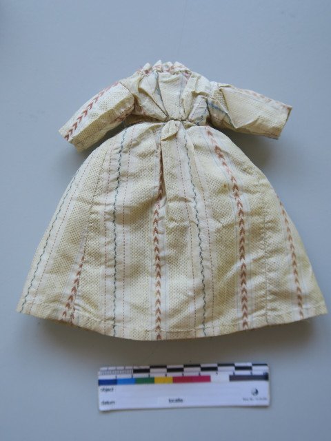 Gown of brocaded silk