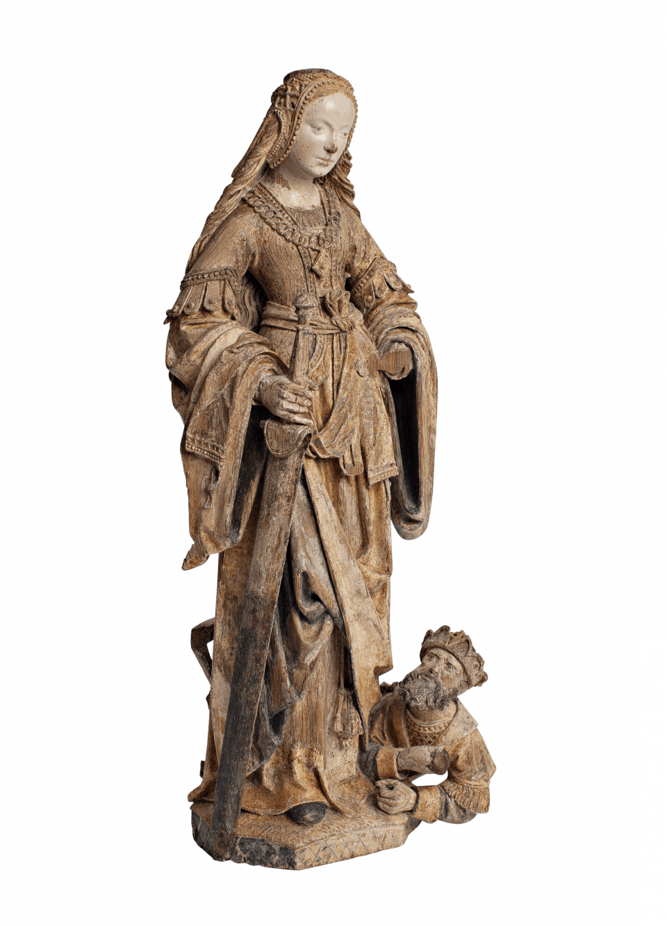 Catherine with wheel and sword