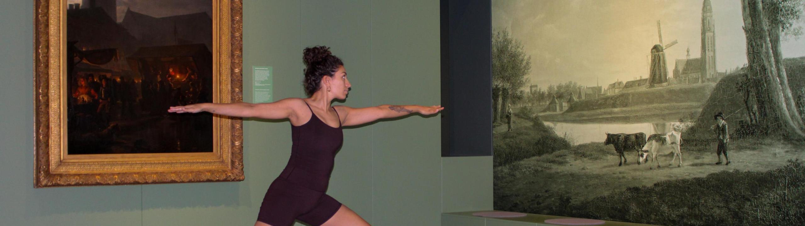 Exclusieve yogales in het museum